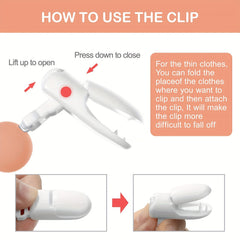 2pcs Set Silicone Pacifier Clips for Teething Babies