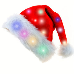 Unique Plush Christmas Hat Funny Light Funny Christmas Hat Halloween Cosplay Cos