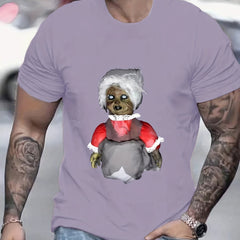 Creepy Doll Print Men's Graphic Tee