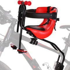 Kids Bike Front Seat w/ Guardrail & Safety Belt