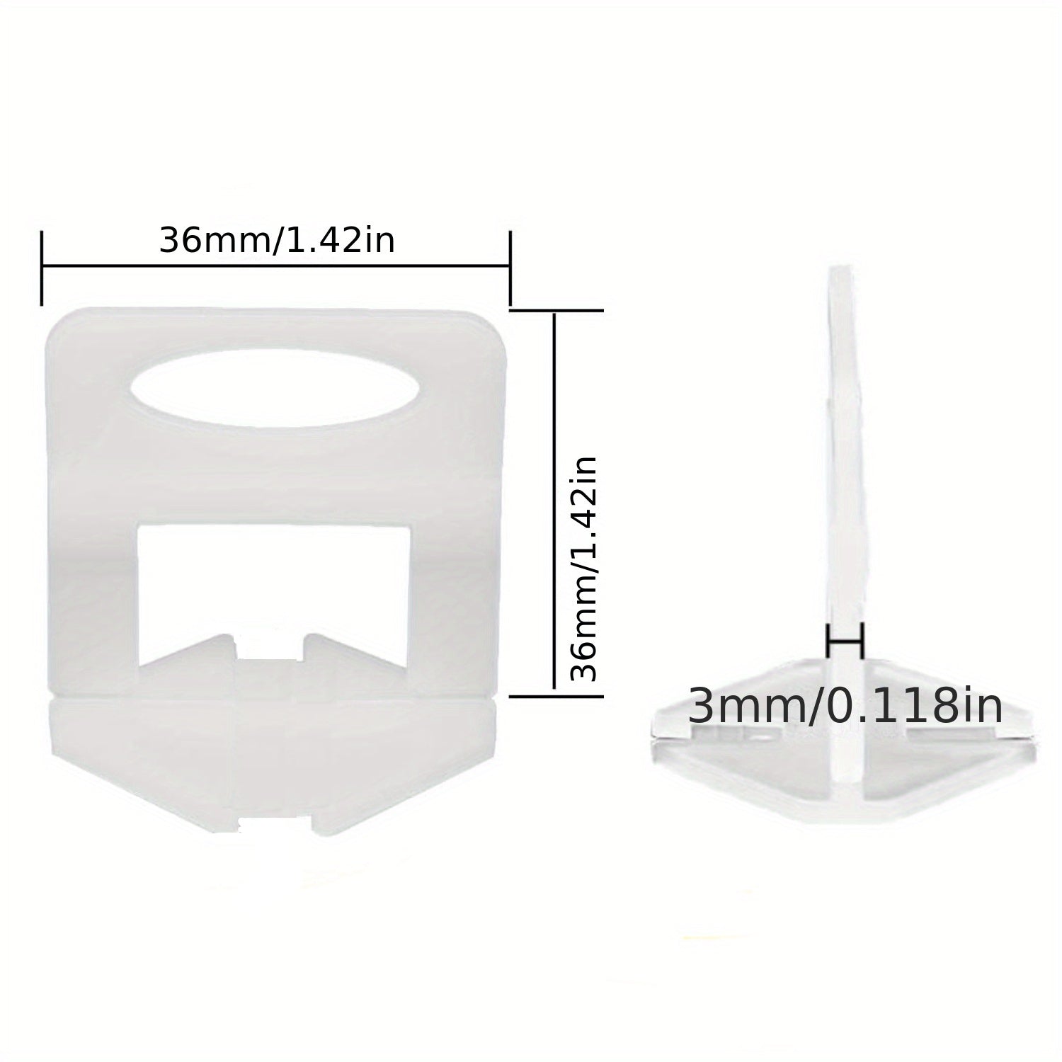 500pcs Tile Leveling Clips 1.5mm 2mm 3mm