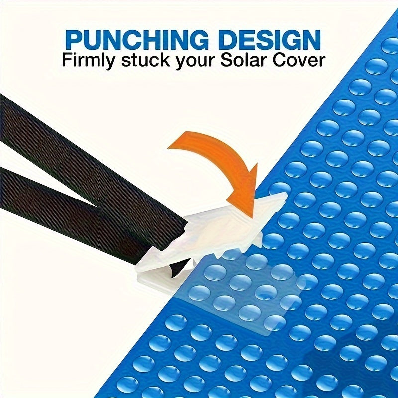 Solar Cover Reel Attachment Kit, 8 Straps & Fastener Tabs