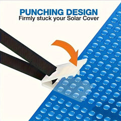 Solar Cover Reel Attachment Kit, 8 Straps & Fastener Tabs
