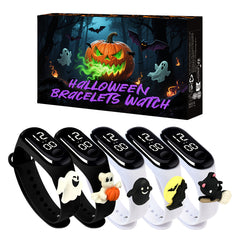 5pcs Halloween LED bracelets - Event Party Wristwear Glow Accessories
