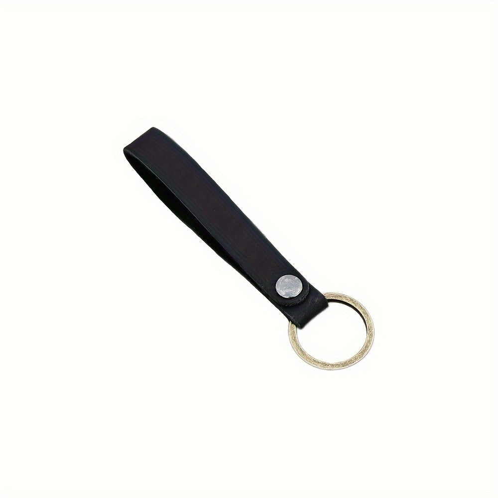 5pcs Cowhide Key Chain With Strong Buckle for Camping Hiking Travel