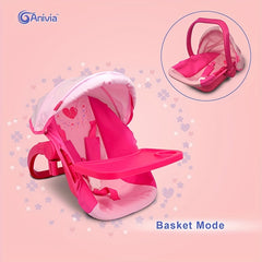 Anivia Doll Bed Furniture 2 Function Toy Doll Bed and Doll Swings