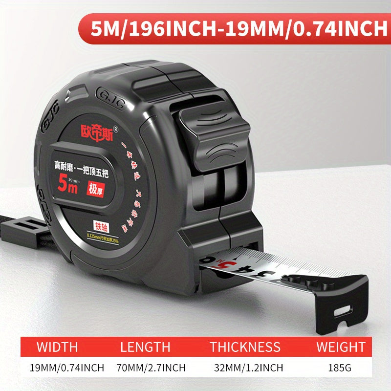 High Precision 10.1m Tape Measure Matte ABS Shell Metal Shaft