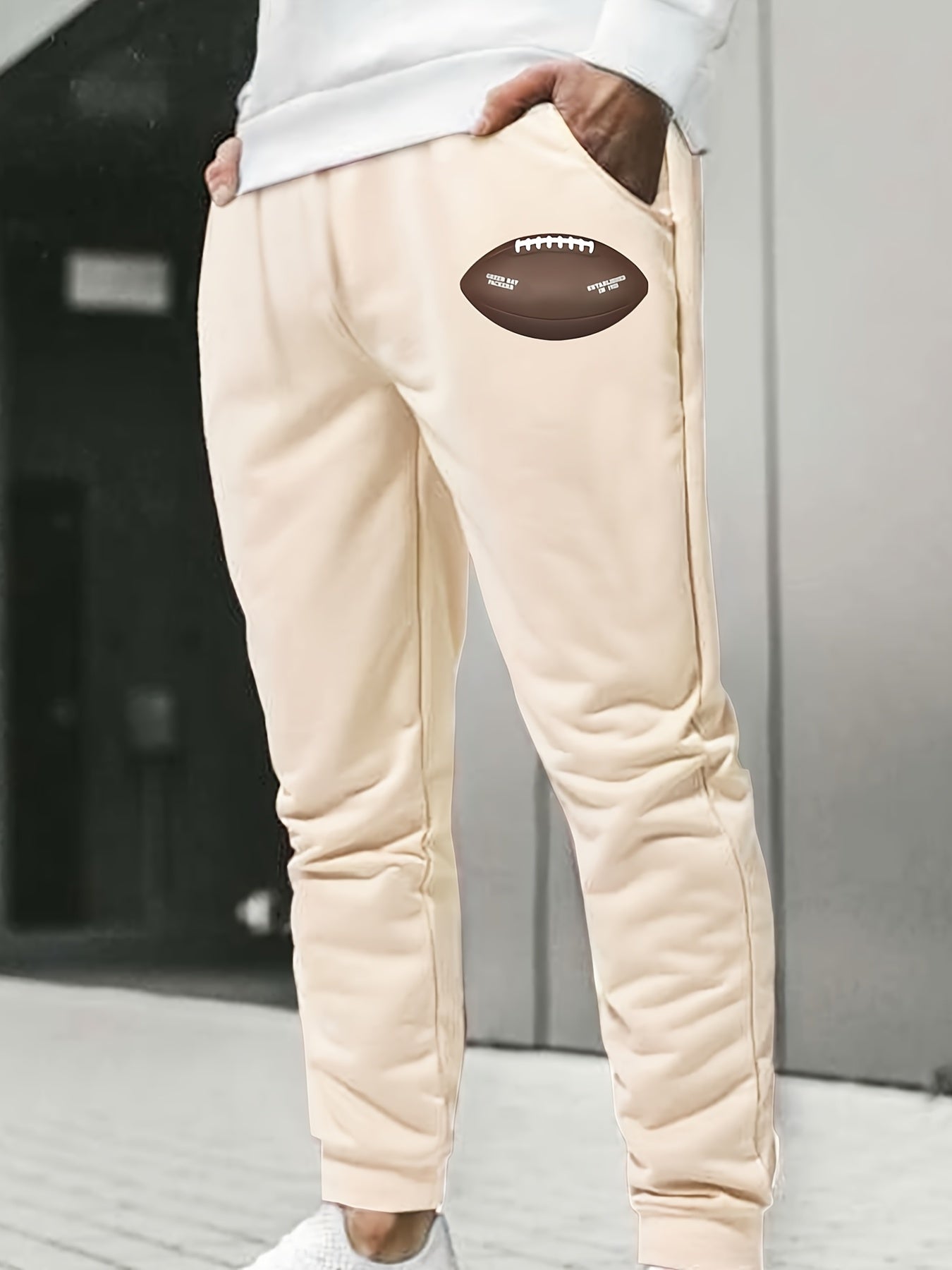 Men's Foot Bowl Cartoon Graphic Print Sweatpants