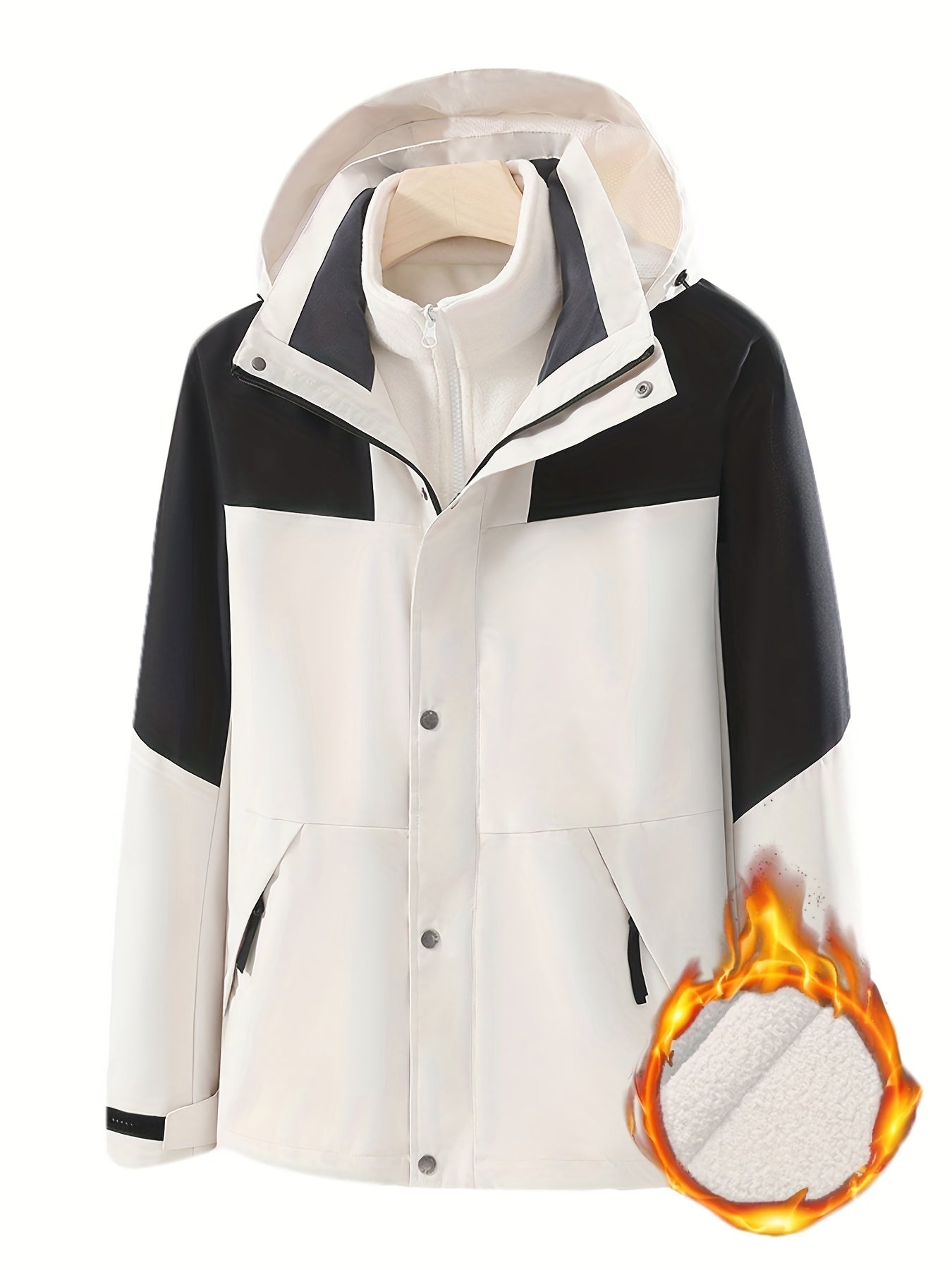3in1 Block Warm Punch Jacket Casual Waterproof Windproof Jacket
