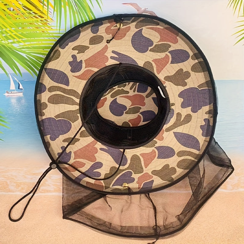 Anti-Mosquito Sunshade Fishing Hat for Men and Women