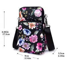Classic Cell Phone Bag Crossbody Purse Adjustable Strap Zipper