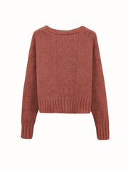 Solid Button Up Cardigan Long Sleeve Women's Clothing