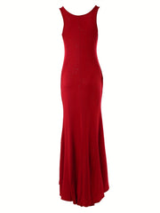 Split Dress Sleeveless Dress For Party & Banquet Women's Clothing