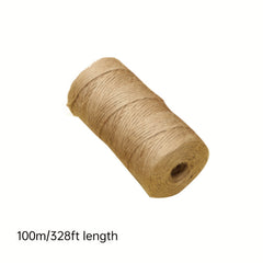 100Meters Natural Jute Twine Arts Crafts Christmas Durable Packing String