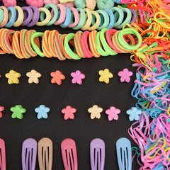 1140pcs Flower Hair Accessories Set for Women & Girls