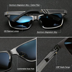 RoyalHot Aluminum Magnesium Polarized Sunglasses for Driving