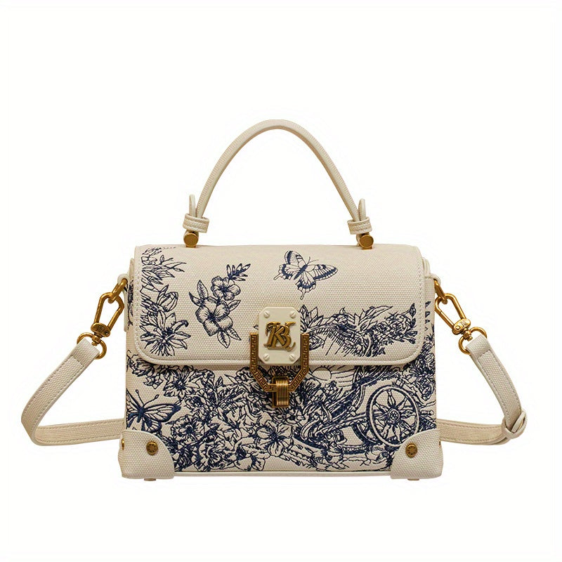 Women's Beige Crossbody Bag with Detachable Strap