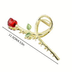 Rose Lily Flower Hair Claw Clip Non-slip Party Decor