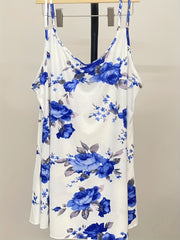 Floral Print Scoop Neck Cami Top