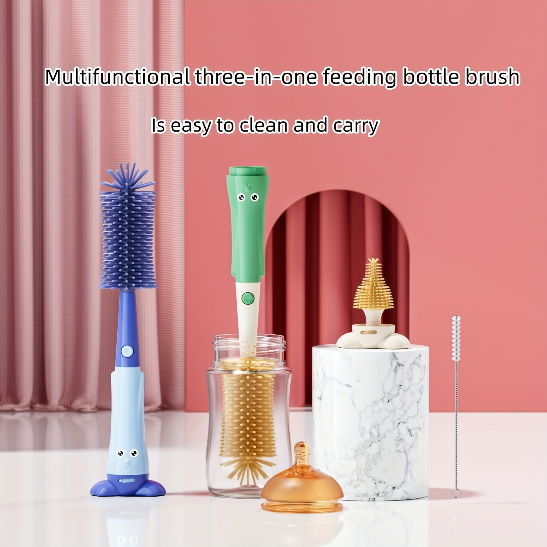 3-in-1 Baby Bottle Brush Set