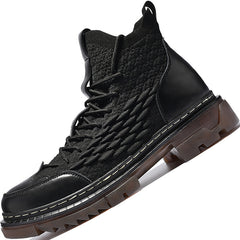 Men's Chelsea Boots Breathable Casual High Top Shoes