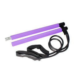 Non Slip Pilates Stick With Resistance Belt For Full Body Workout