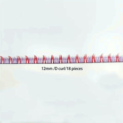 Pink DIY Cluster Lashes Eyelashes Band Extension 14 Pcs