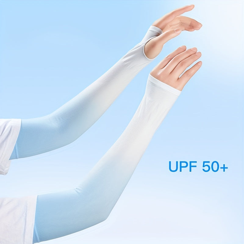 Sunproof Gloves UV Protection Long Sleeve Elastic for Women Men