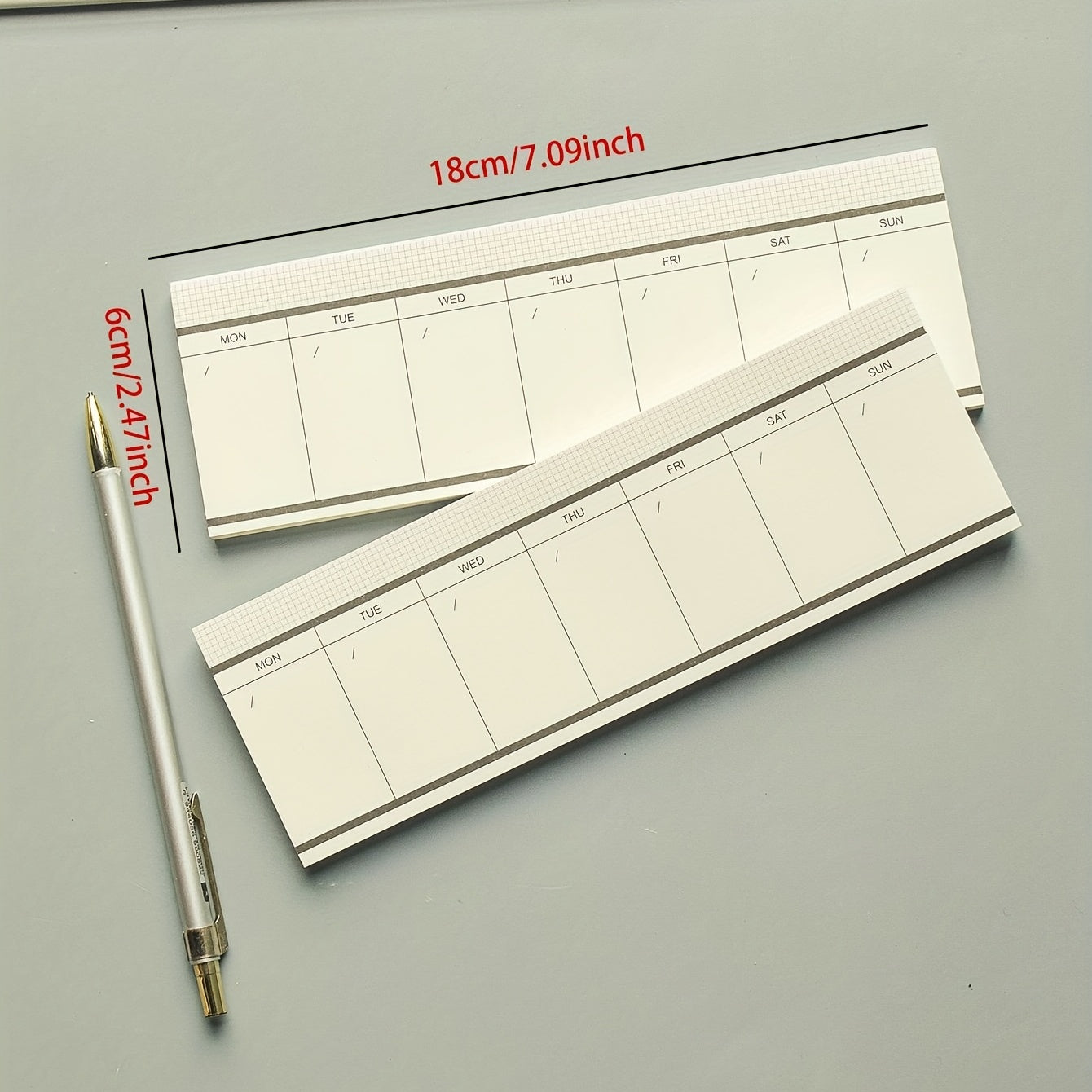 1pc 50sheets Week Plan Schedule Memo Pad Student Portable Mini Memo Pad