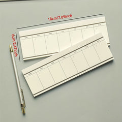 1pc 50sheets Week Plan Schedule Memo Pad Student Portable Mini Memo Pad