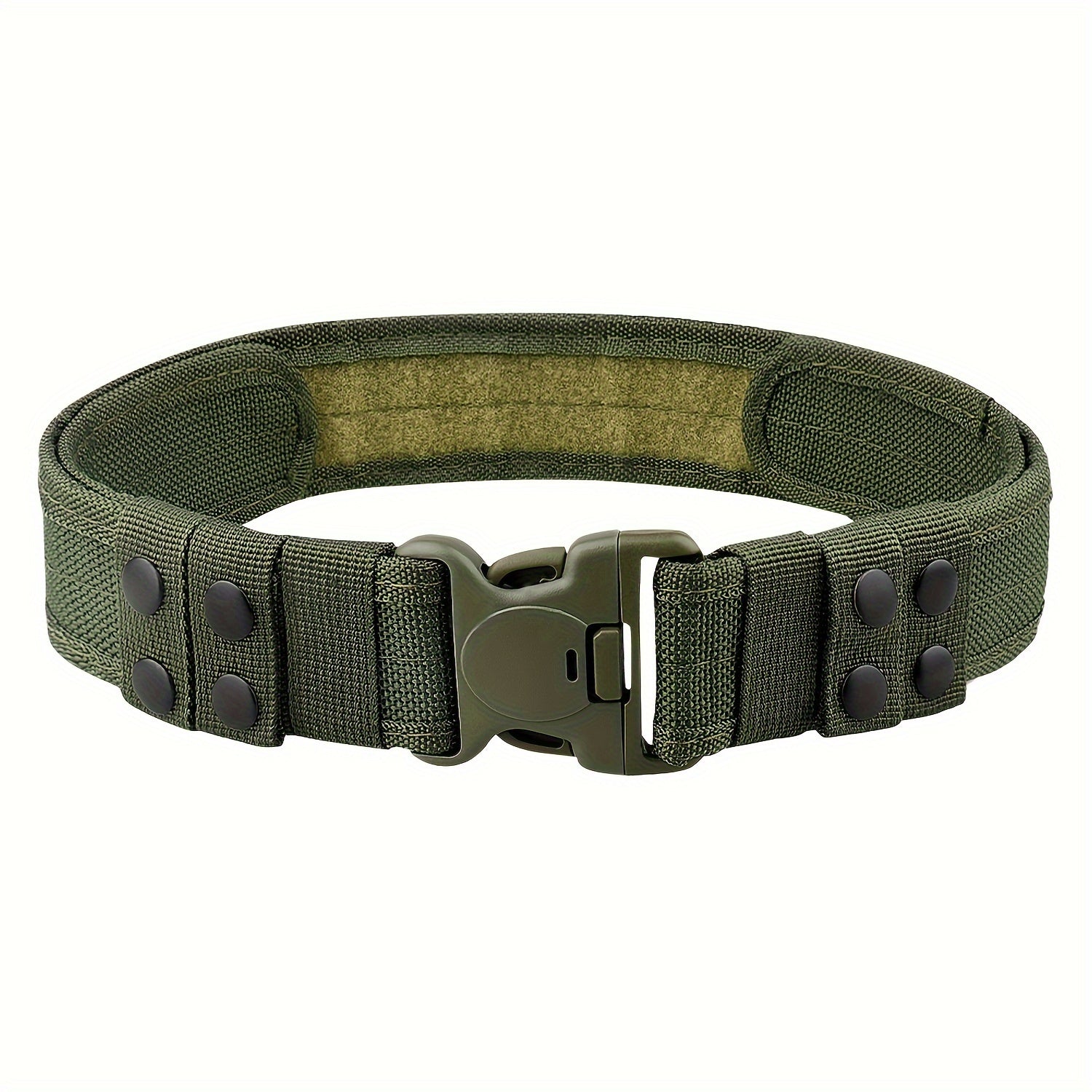 Quick Release Combat Belt for Men Webbing Waistband for Outdoor Activities