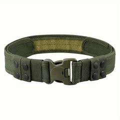 Quick Release Combat Belt for Men Webbing Waistband for Outdoor Activities
