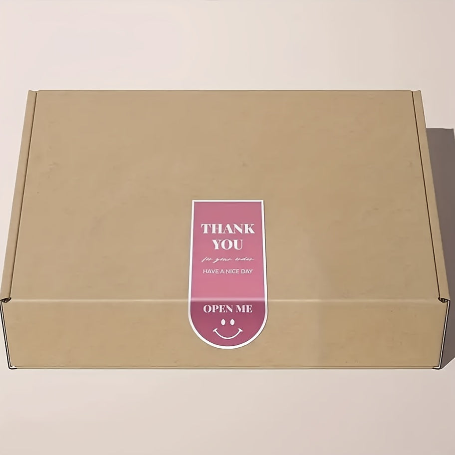 50pcs Thank You Gift Packaging Labels Self Adhesive Sticker Box Seal