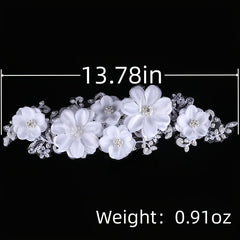 Lace Bride Hair Band Wedding Hair Accessories Yarn Flower Bride Headband
