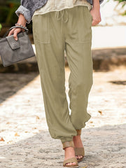 Drawstring Waist Jogger Pants for Women