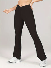 Flared Yoga Pants High Stretch Sports Running Bell Bottom Pants