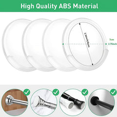 Shower Curtain Rod Bracket Wall Mounted Holder Anti Slip