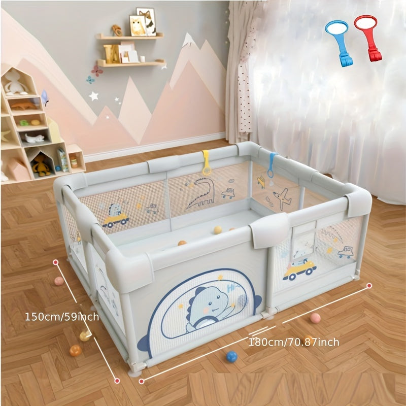 Play Yard Baby Playpen with Gate Indoor & Outdoor Kids Activity Center