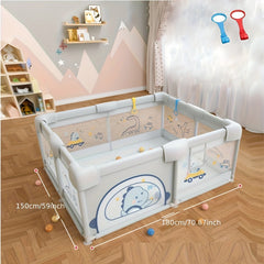 Play Yard Baby Playpen with Gate Indoor & Outdoor Kids Activity Center