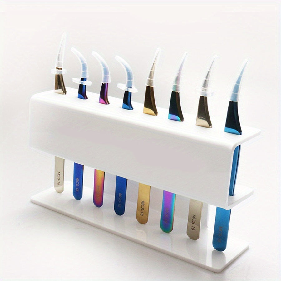 Acrylic Tweezers Holder for Eyelash Extensions Display Stand