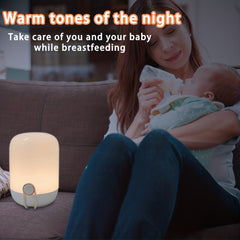 Kids Dimmable Touch Lamp Rechargeable RGB Changing Portable Bedside Lamp