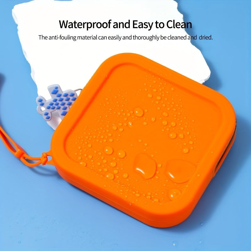 Silicone Zipper Makeup Pouch Waterproof Toiletry Bag