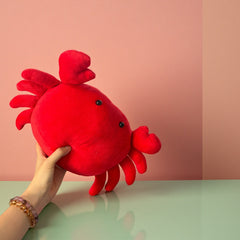Red Crab Plush Toy Soft Stuffed Animal Perfect Gift for Friends & Family