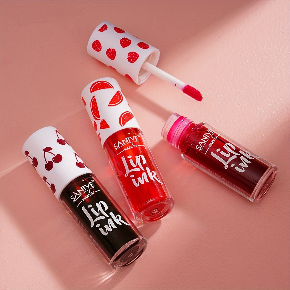 SANIYE Cherry Lipstick Matte Lip Tint Waterproof Long Lasting