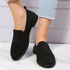 Women's Solid Flat Slip On Lightweight Non-slip Shoes