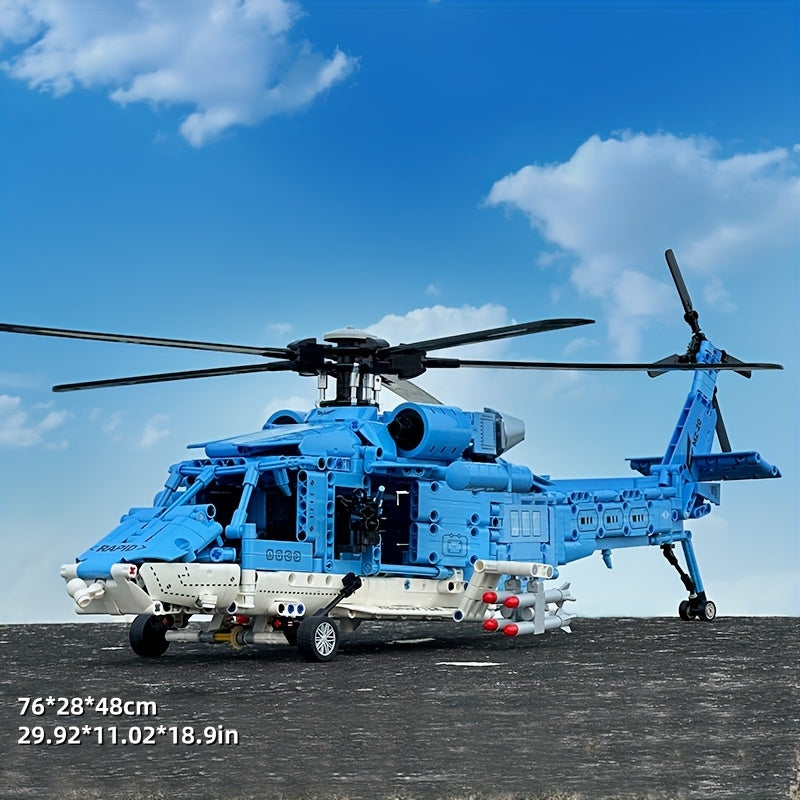 1389pcs Helicopter Building Block Toy - Ideal Airplane Toy for Adults