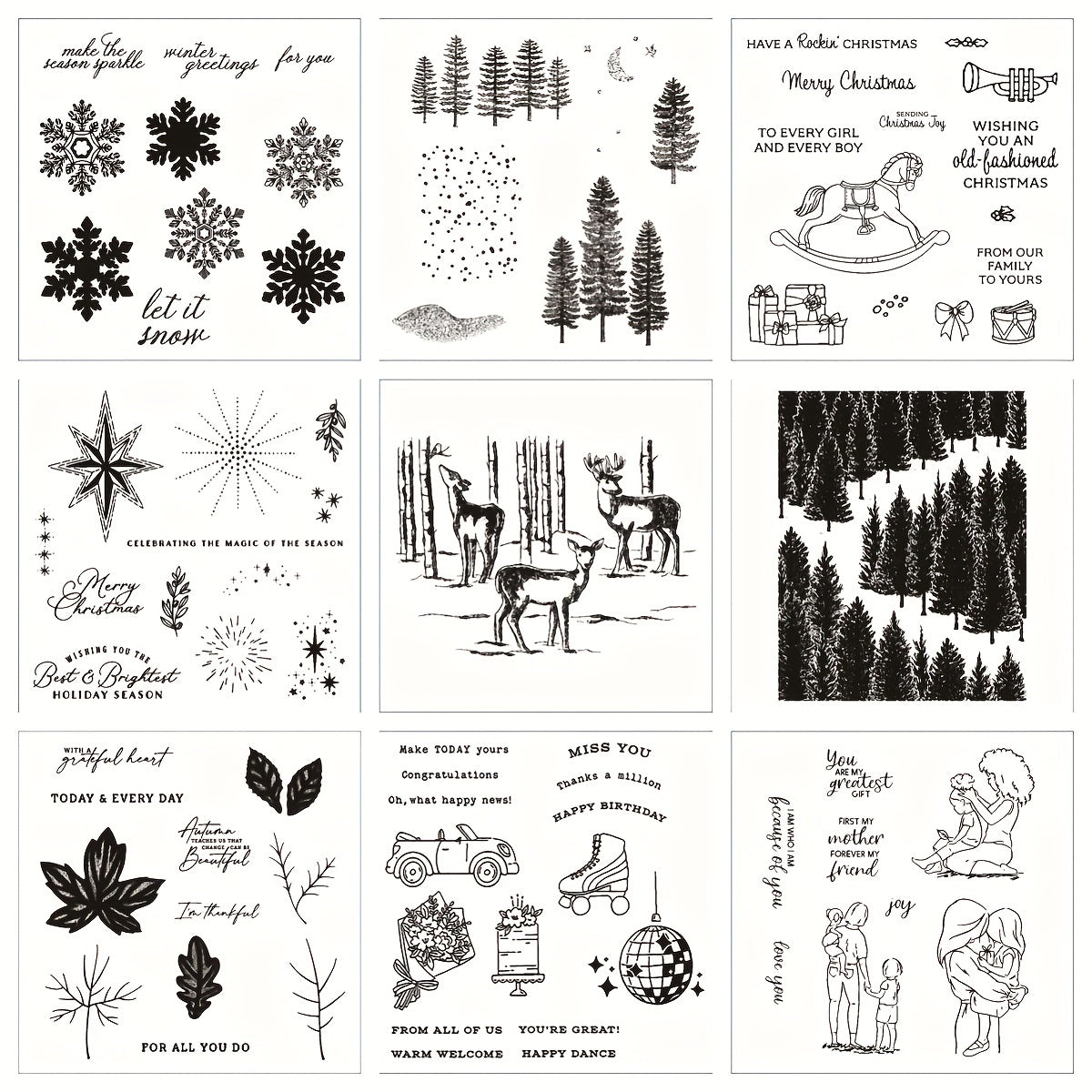 Christmas Metal Cutting Dies And Stamps For Scrapbook Craft Supplies