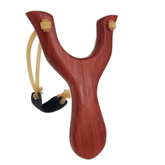 Outdoor Wooden Slingshot Toy for Play and Target Shooting