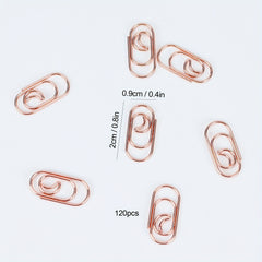 20pcs Moon Metal Paper Clips for Offices and Schools