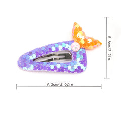 2pcs Mermaid Tail Hair Clips for Baby Girls